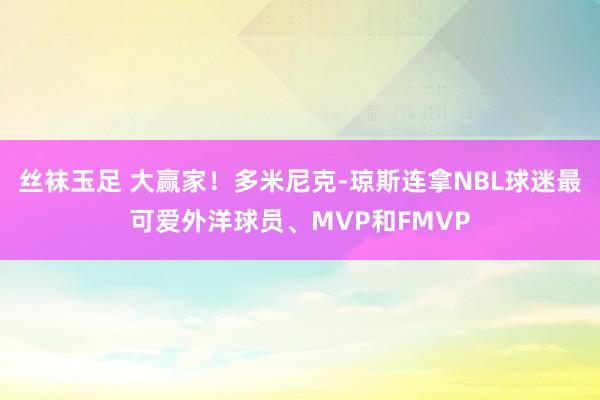 丝袜玉足 大赢家!多米尼克-琼斯连拿NBL球迷最可爱外洋球员、MVP和FMVP