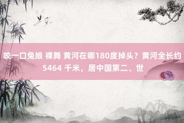 咬一口兔娘 裸舞 黄河在哪180度掉头?黄河全长约 5464 千米,居中国第二、世