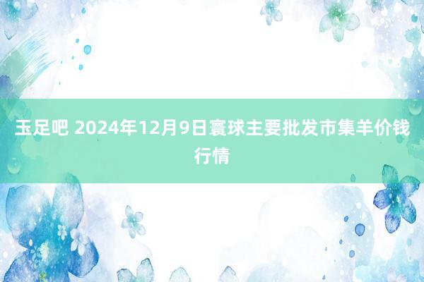 玉足吧 2024年12月9日寰球主要批发市集羊价钱行情