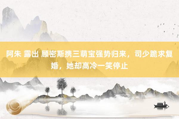 阿朱 露出 顾密斯携三萌宝强势归来，司少跪求复婚，她却高冷一笑停止