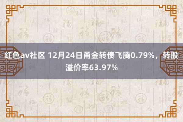 红色av社区 12月24日甬金转债飞腾0.79%，转股溢价率63.97%