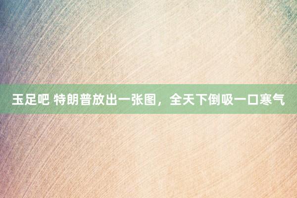 玉足吧 特朗普放出一张图，全天下倒吸一口寒气