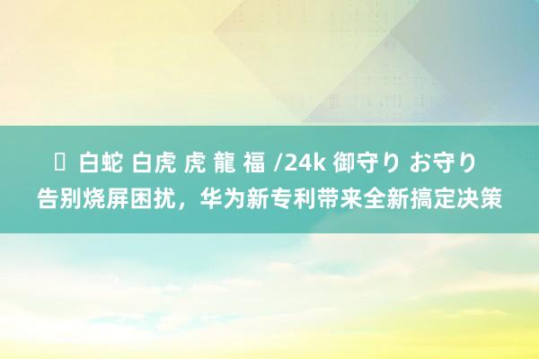✨白蛇 白虎 虎 龍 福 /24k 御守り お守り 告别烧屏困扰，华为新专利带来全新搞定决策