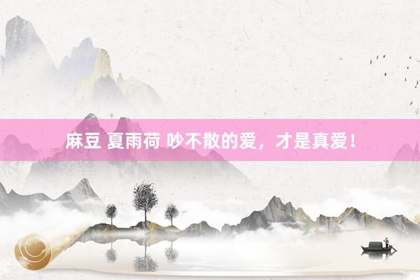 麻豆 夏雨荷 吵不散的爱，才是真爱！