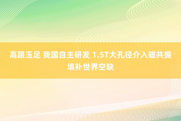 高跟玉足 我国自主研发 1.5T大孔径介入磁共振填补世界空缺