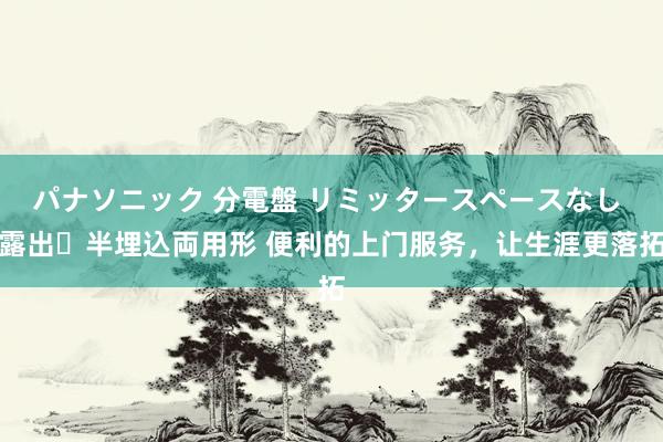 パナソニック 分電盤 リミッタースペースなし 露出・半埋込両用形 便利的上门服务，让生涯更落拓