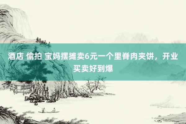 酒店 偷拍 宝妈摆摊卖6元一个里脊肉夹饼，开业买卖好到爆