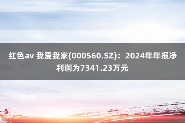红色av 我爱我家(000560.SZ)：2024年年报净利润为7341.23万元