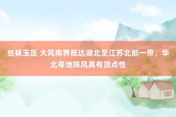 丝袜玉足 大风南界抵达湖北至江苏北部一带,华北等地阵风具有顶点性