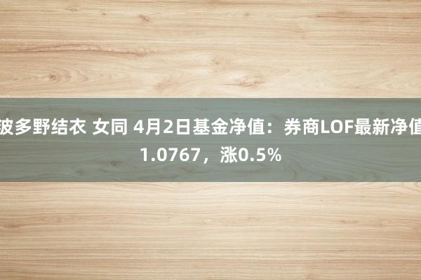 波多野结衣 女同 4月2日基金净值：券商LOF最新净值1.0767，涨0.5%