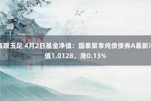 高跟玉足 4月2日基金净值：国泰聚享纯债债券A最新净值1.0128，涨0.13%