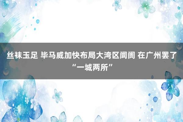 丝袜玉足 毕马威加快布局大湾区阛阓 在广州罢了“一城两所”