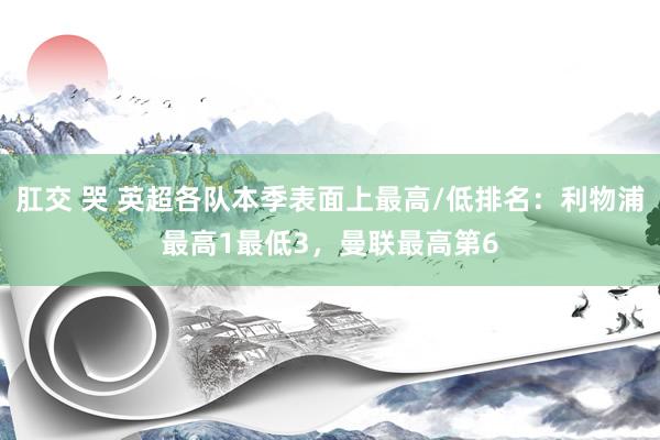 肛交 哭 英超各队本季表面上最高/低排名：利物浦最高1最低3，曼联最高第6