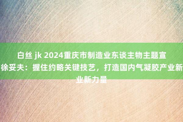 白丝 jk 2024重庆市制造业东谈主物主题宣传｜徐妥夫：握住约略关键技艺，打造国内气凝胶产业新力量