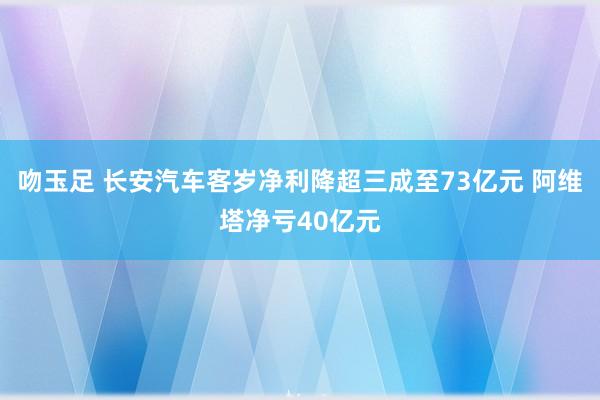吻玉足 长安汽车客岁净利降超三成至73亿元 阿维塔净亏40亿元