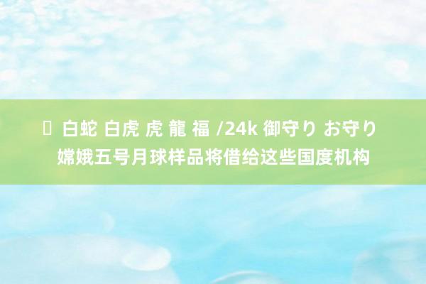 ✨白蛇 白虎 虎 龍 福 /24k 御守り お守り 嫦娥五号月球样品将借给这些国度机构