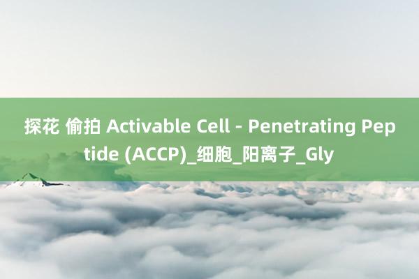 探花 偷拍 Activable Cell - Penetrating Peptide (ACCP)_细胞_阳离子_Gly